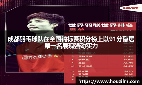 成都羽毛球队在全国锦标赛积分榜上以91分稳居第一名展现强劲实力